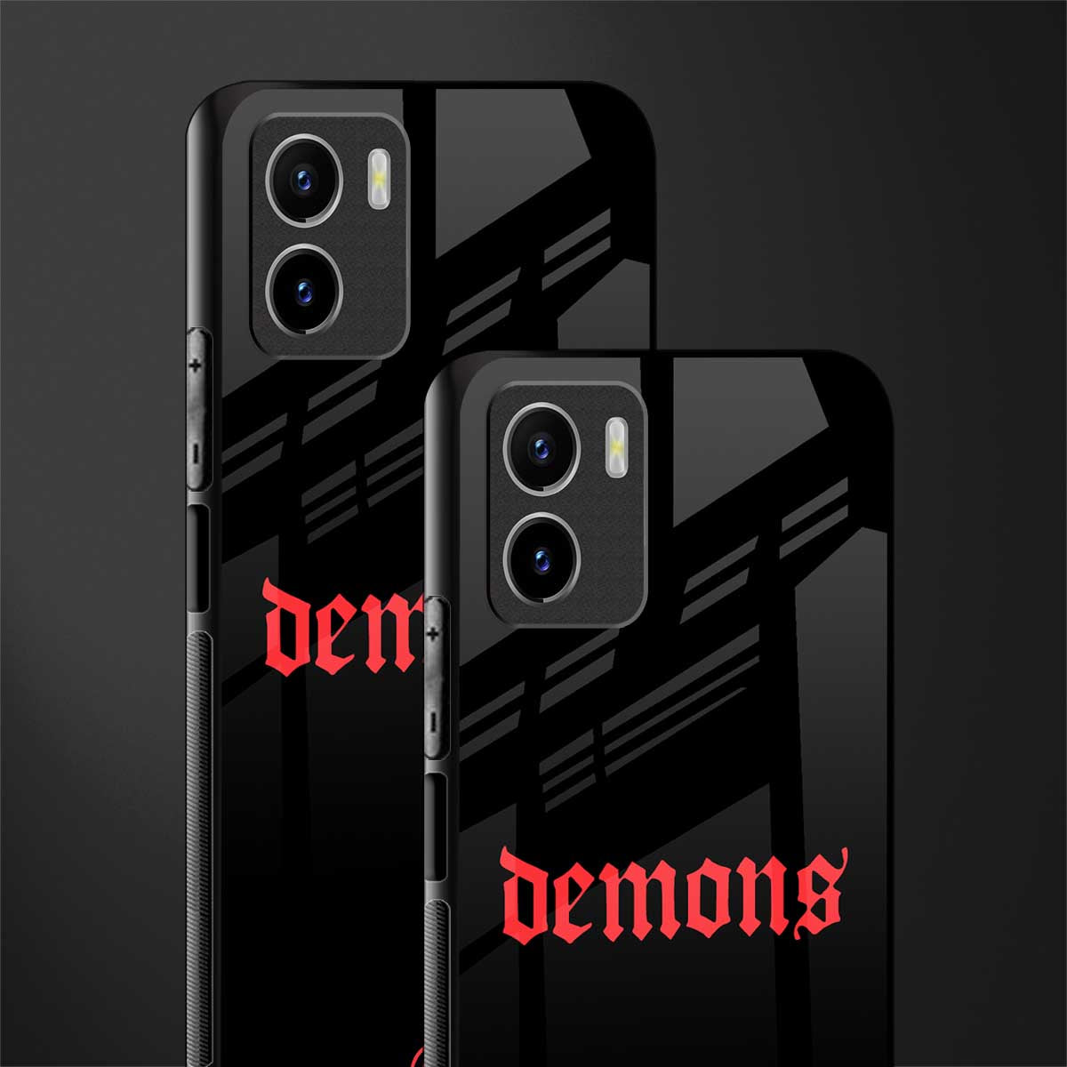 demons back phone cover | glass case for vivo y72