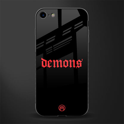 demons glass case for iphone se 2020 image