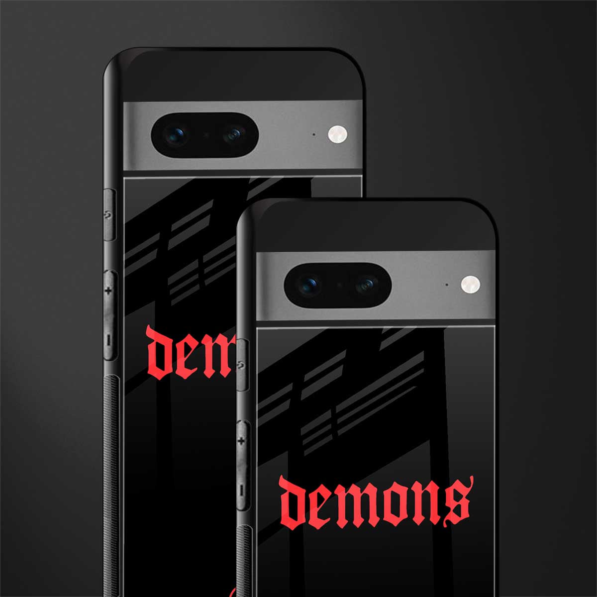 demons back phone cover | glass case for google pixel 7