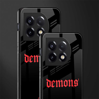 demons back phone cover | glass case for oneplus 11
