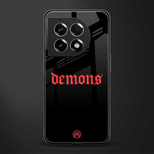 demons back phone cover | glass case for oneplus 11