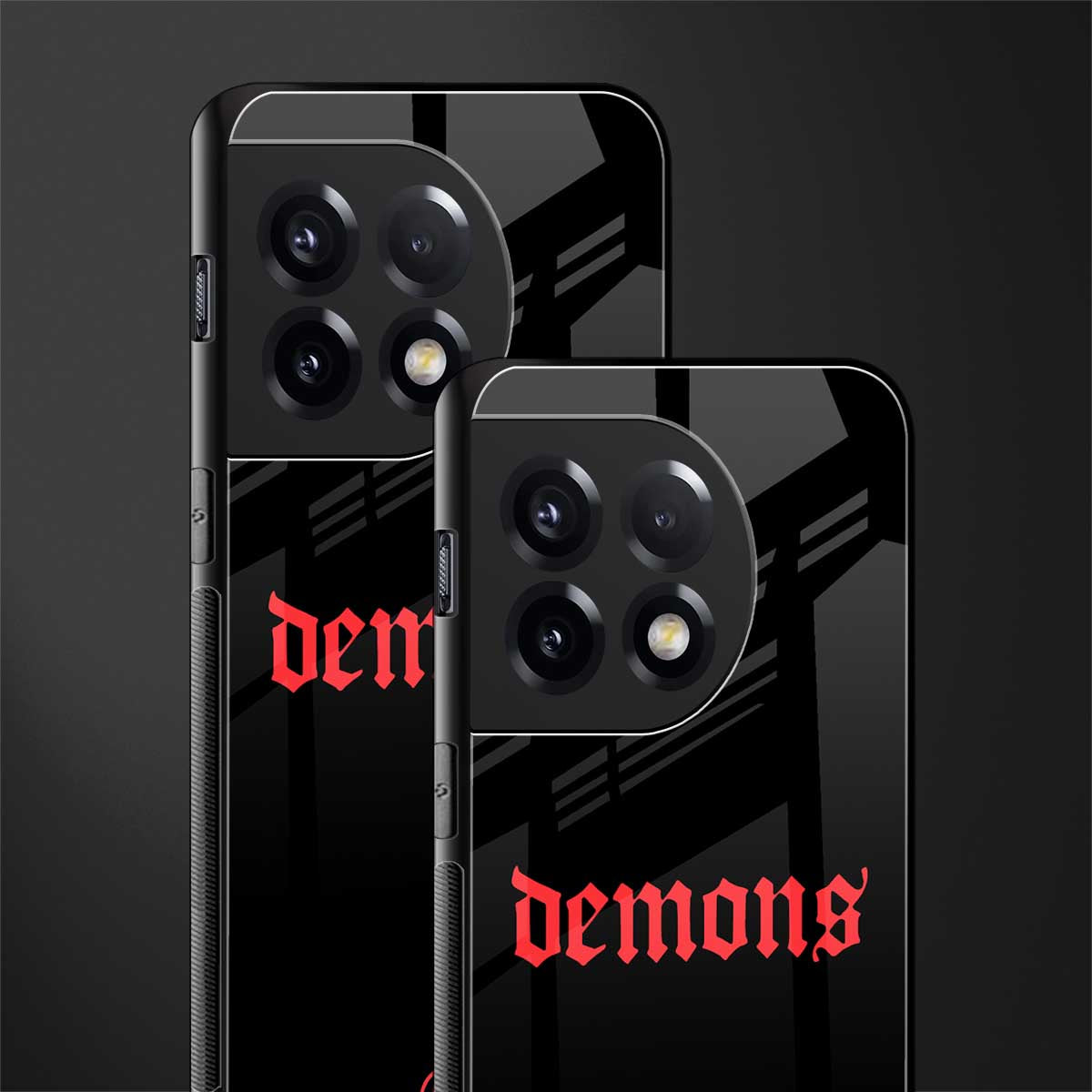 demons back phone cover | glass case for oneplus 11r