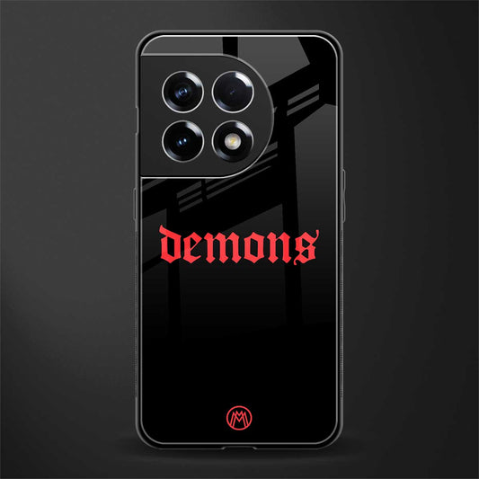 demons back phone cover | glass case for oneplus 11r