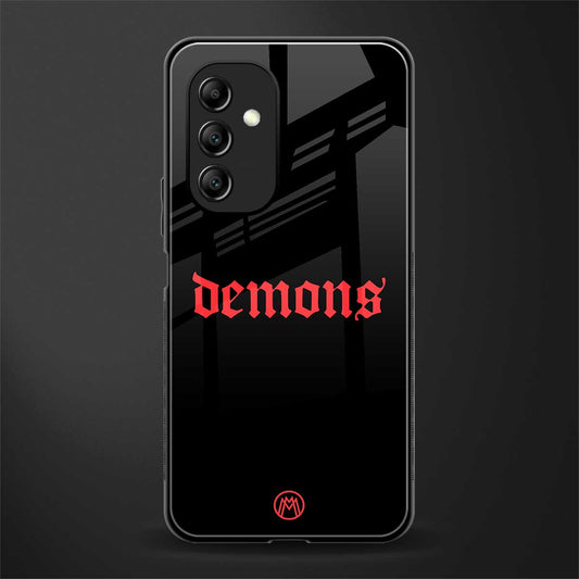 demons back phone cover | glass case for samsung galaxy a14 5g