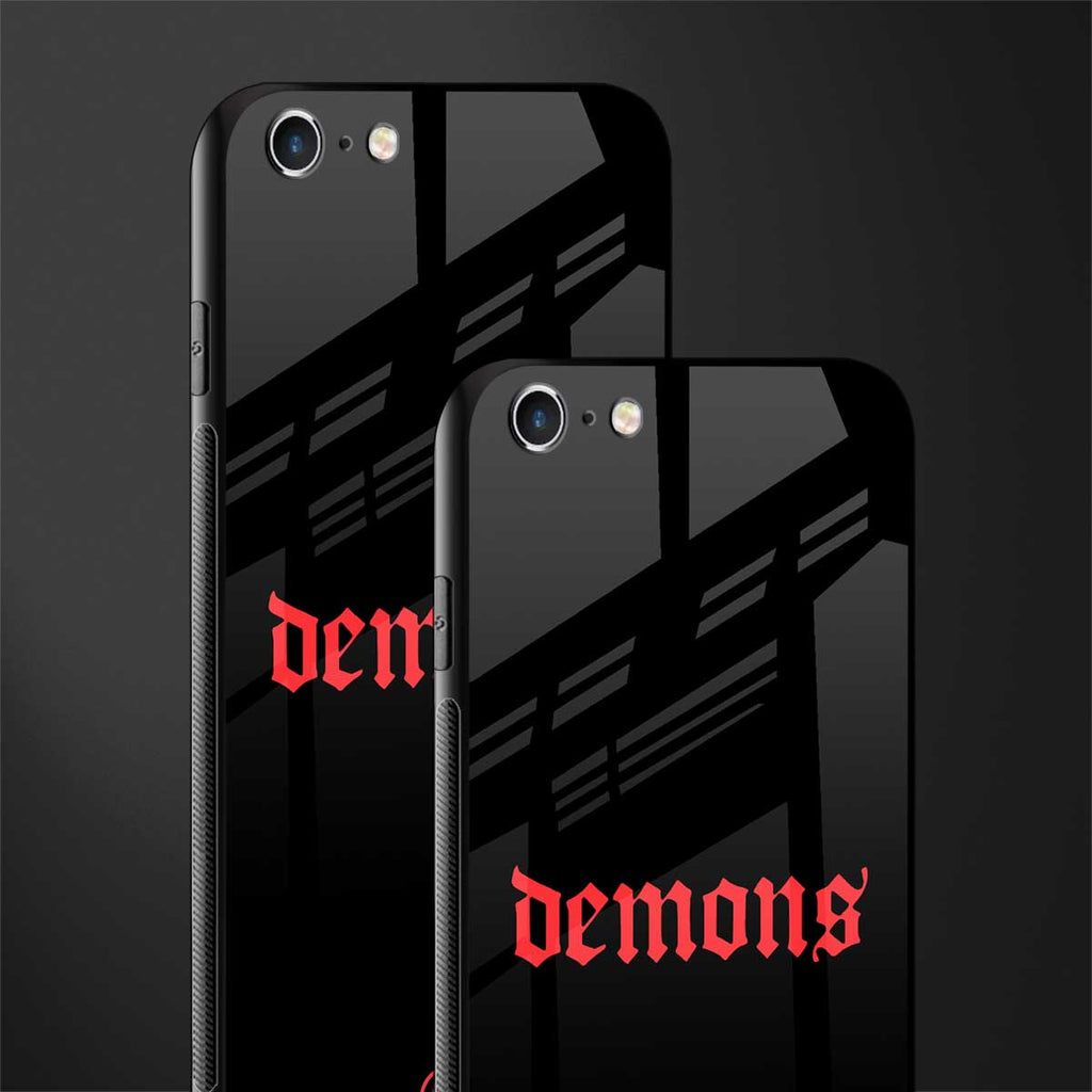 demons glass case for iphone 6s image-2