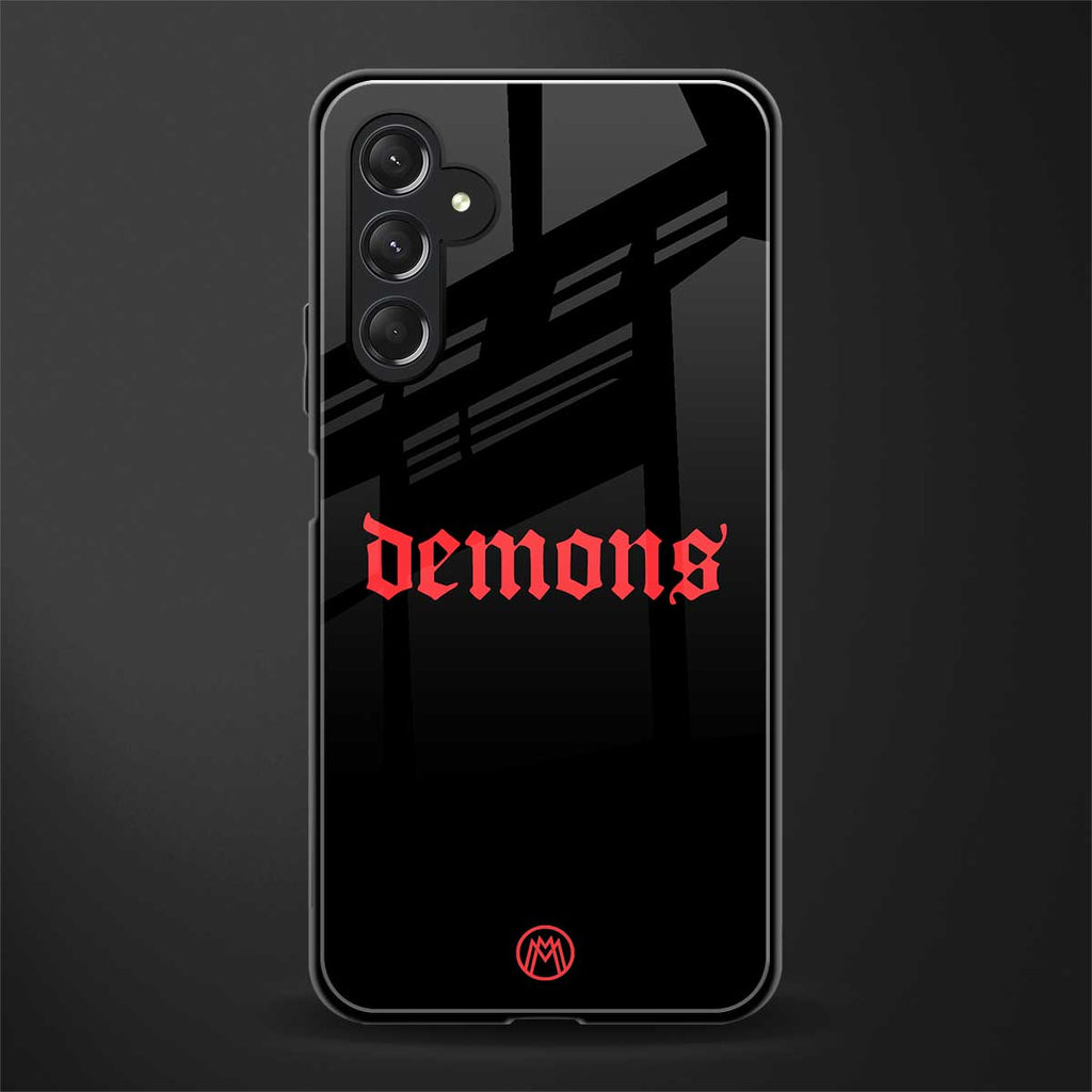 demons back phone cover | glass case for samsun galaxy a24 4g