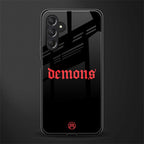 demons back phone cover | glass case for samsun galaxy a24 4g