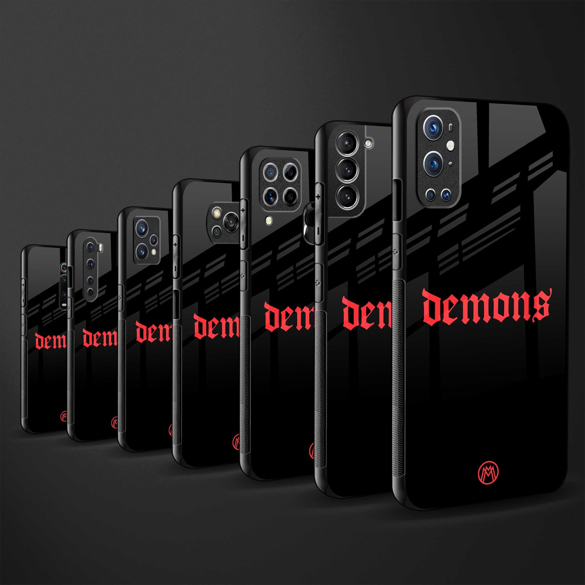 demons back phone cover | glass case for redmi note 11 pro plus 4g/5g