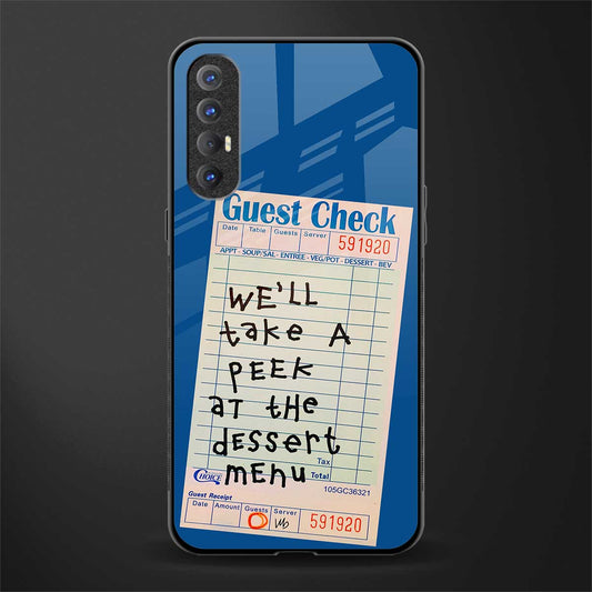 dessert menu glass case for oppo reno 3 pro image