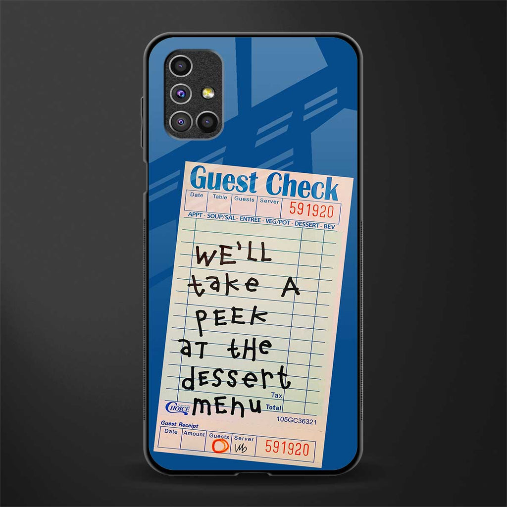 dessert menu glass case for samsung galaxy m31s image
