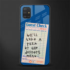 dessert menu glass case for samsung galaxy a51 image