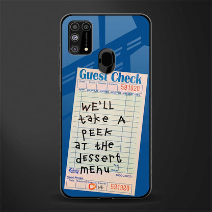 dessert menu glass case for samsung galaxy m31 image