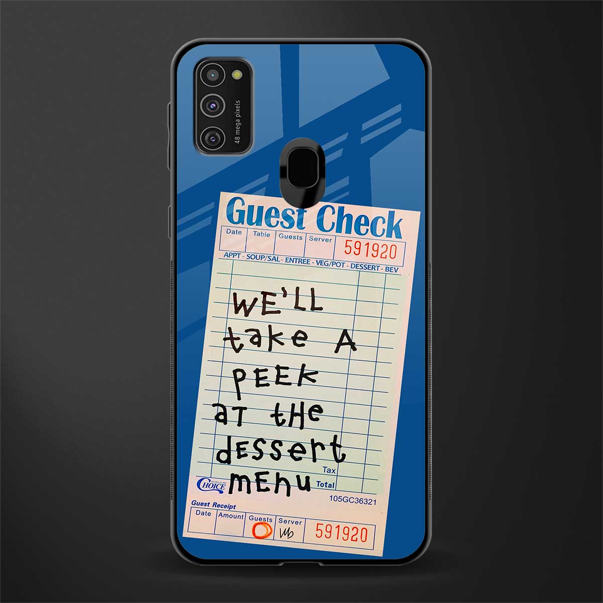 dessert menu glass case for samsung galaxy m30s image