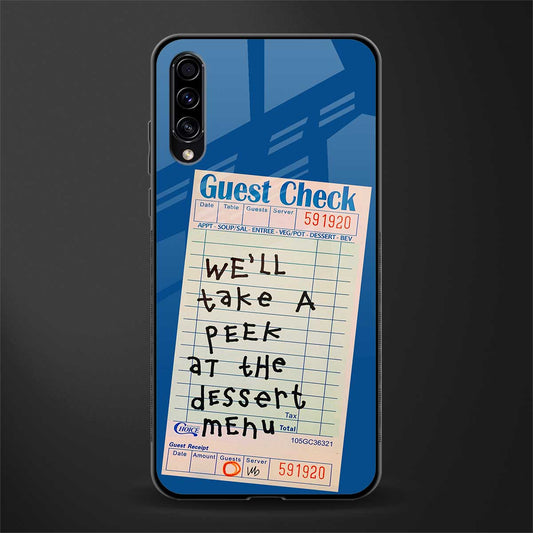 dessert menu glass case for samsung galaxy a50 image