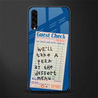 dessert menu glass case for samsung galaxy a30s image