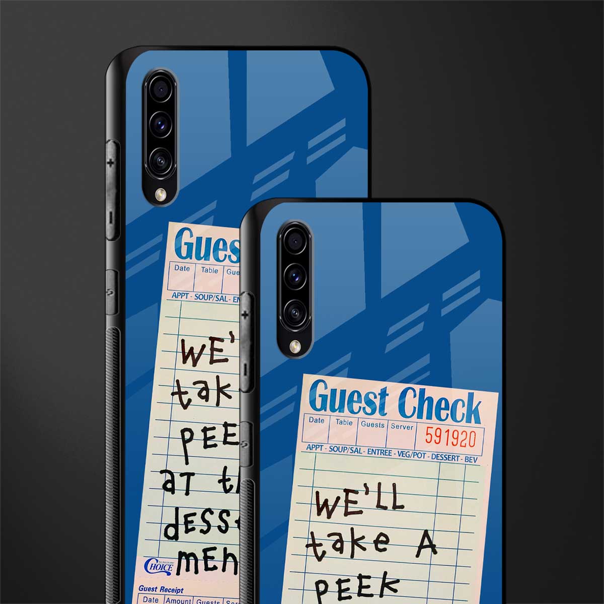 dessert menu glass case for samsung galaxy a70 image-2