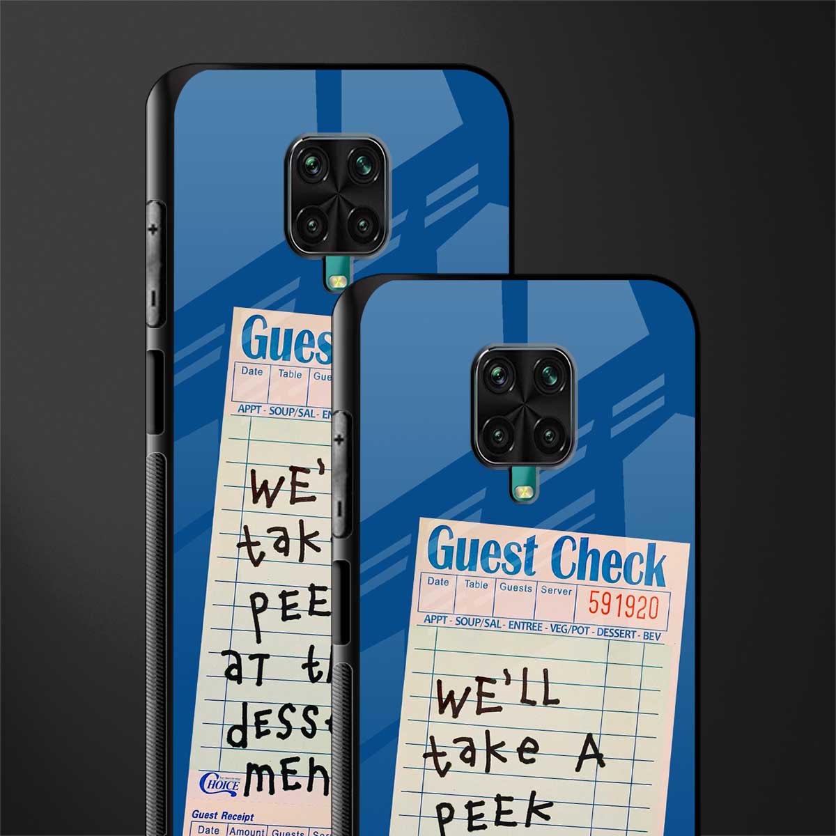 dessert menu glass case for redmi note 9 pro image-2