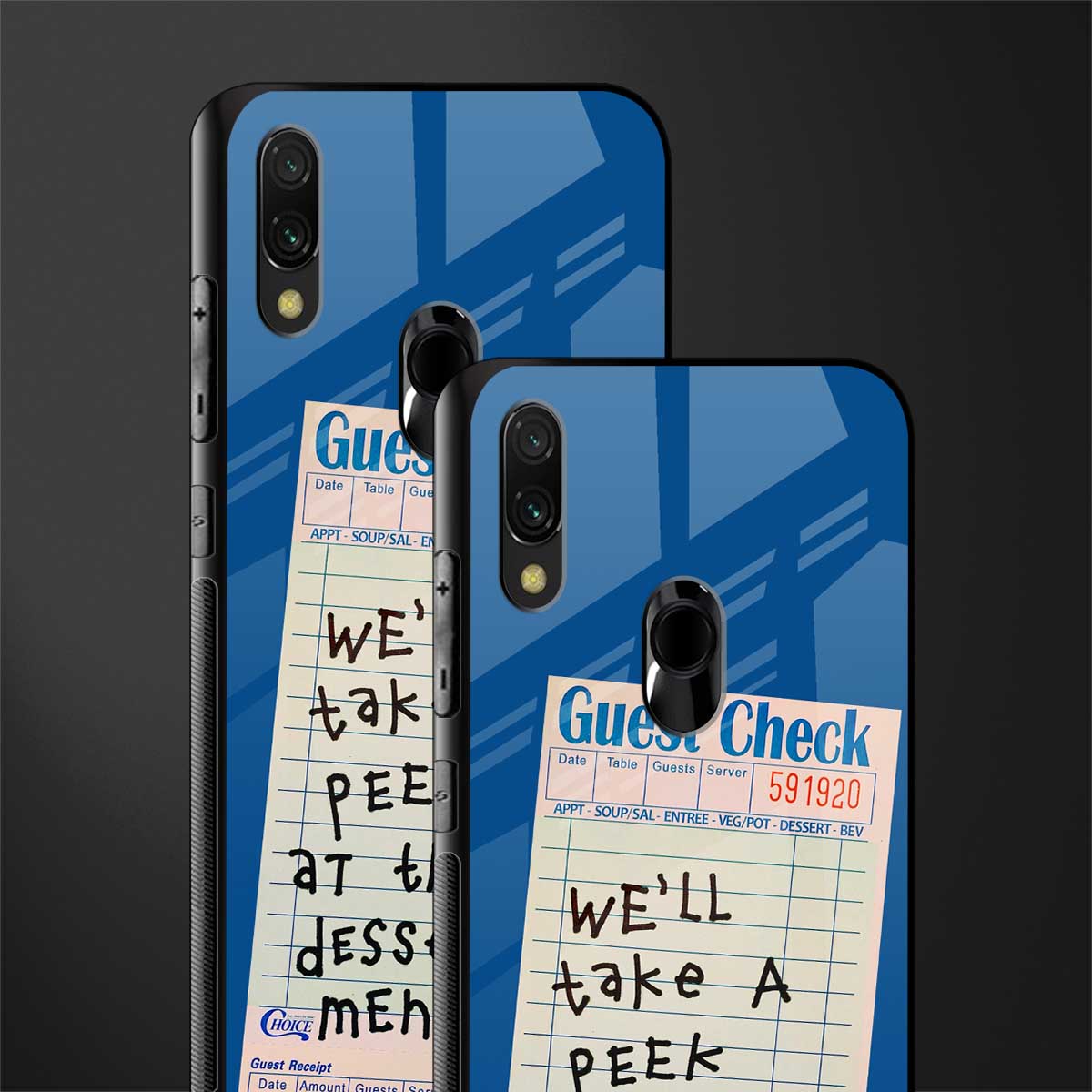 dessert menu glass case for redmi note 7 pro image-2