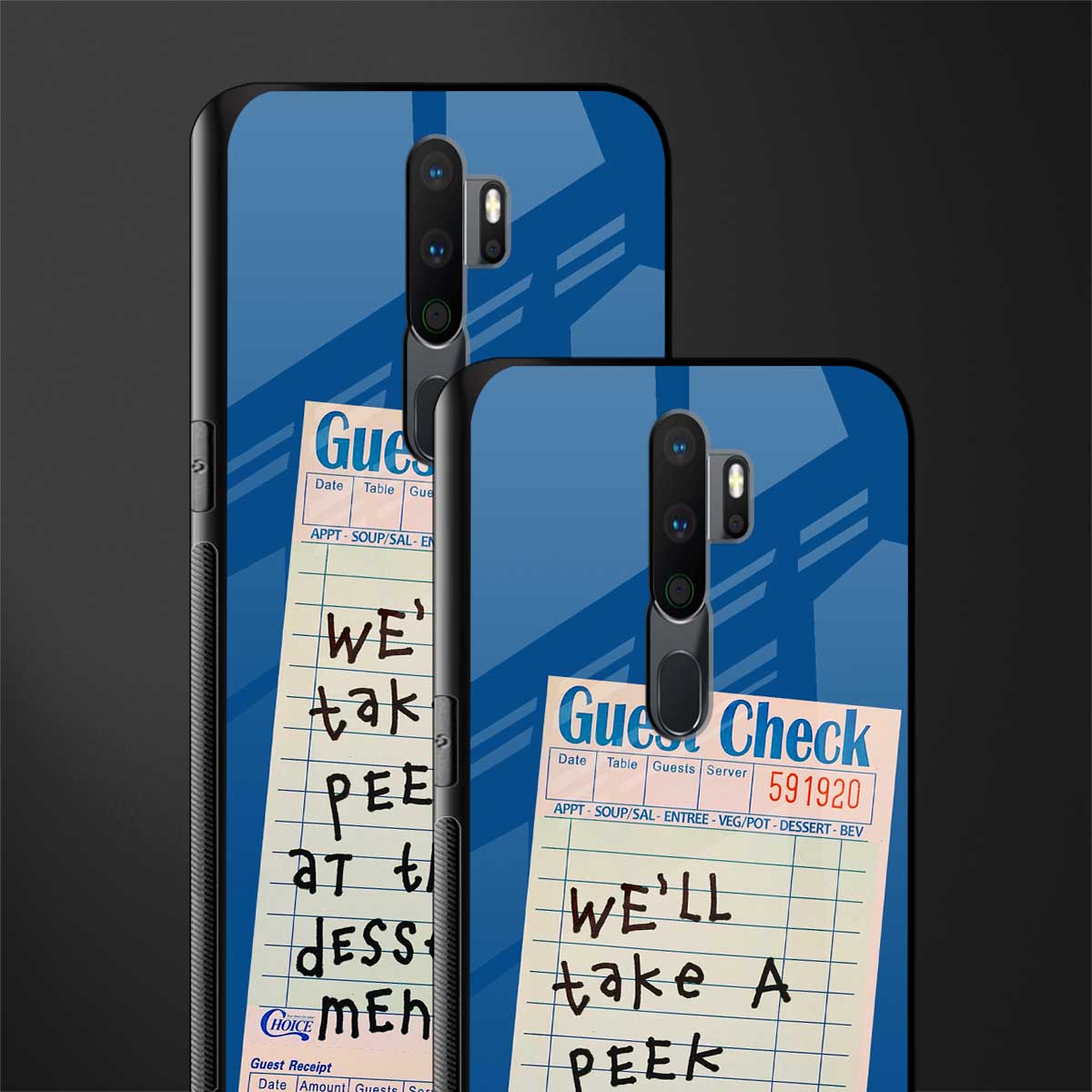 dessert menu glass case for oppo a5 2020 image-2