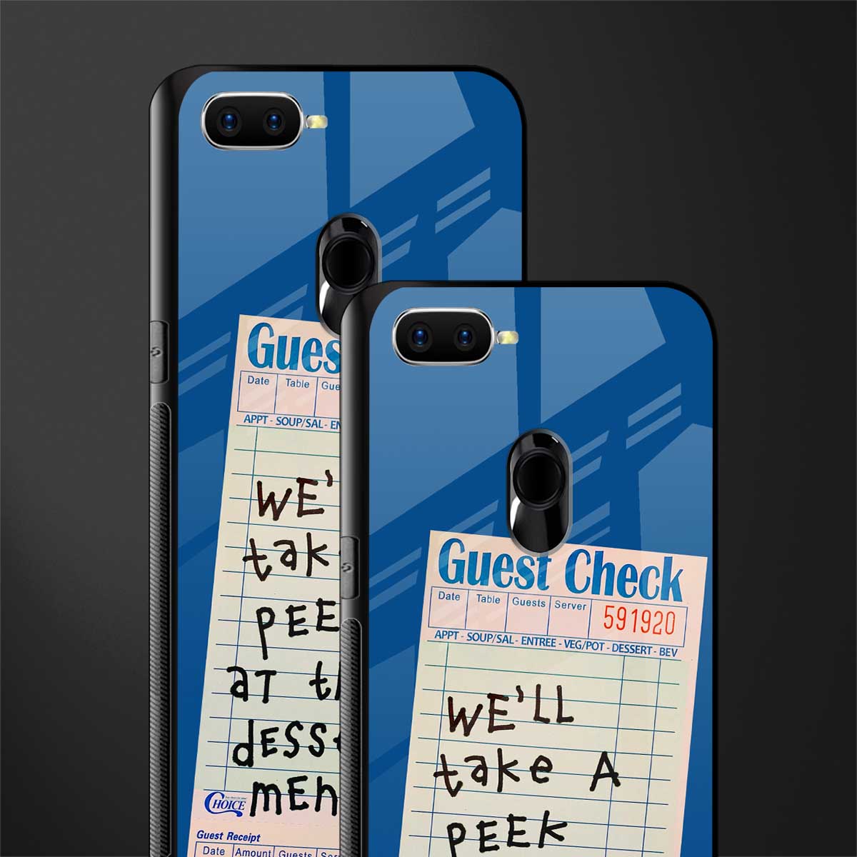 dessert menu glass case for oppo a7 image-2