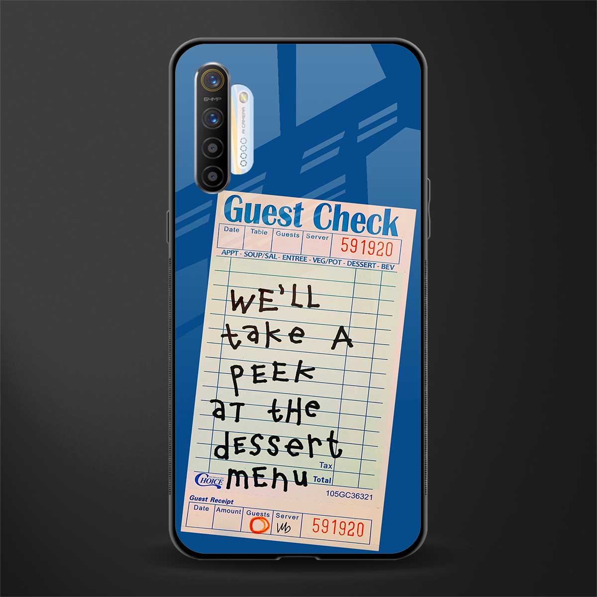 dessert menu glass case for realme xt image