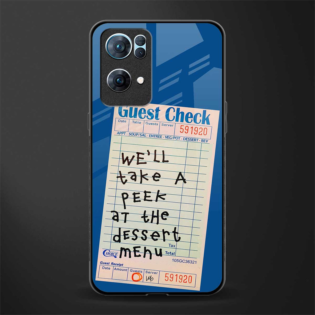 dessert menu glass case for oppo reno7 pro 5g image