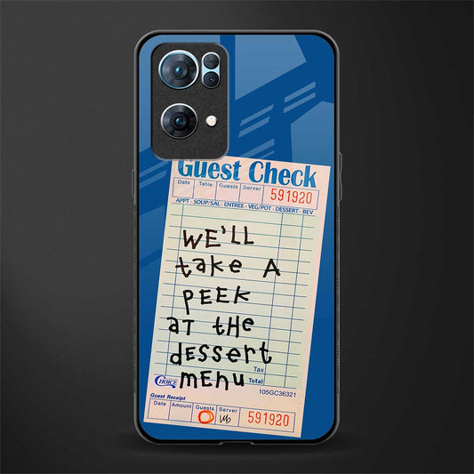 dessert menu glass case for oppo reno7 pro 5g image
