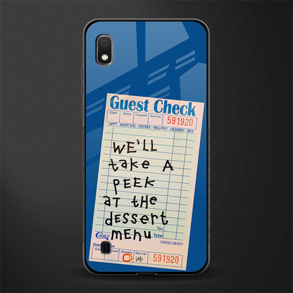 dessert menu glass case for samsung galaxy a10 image