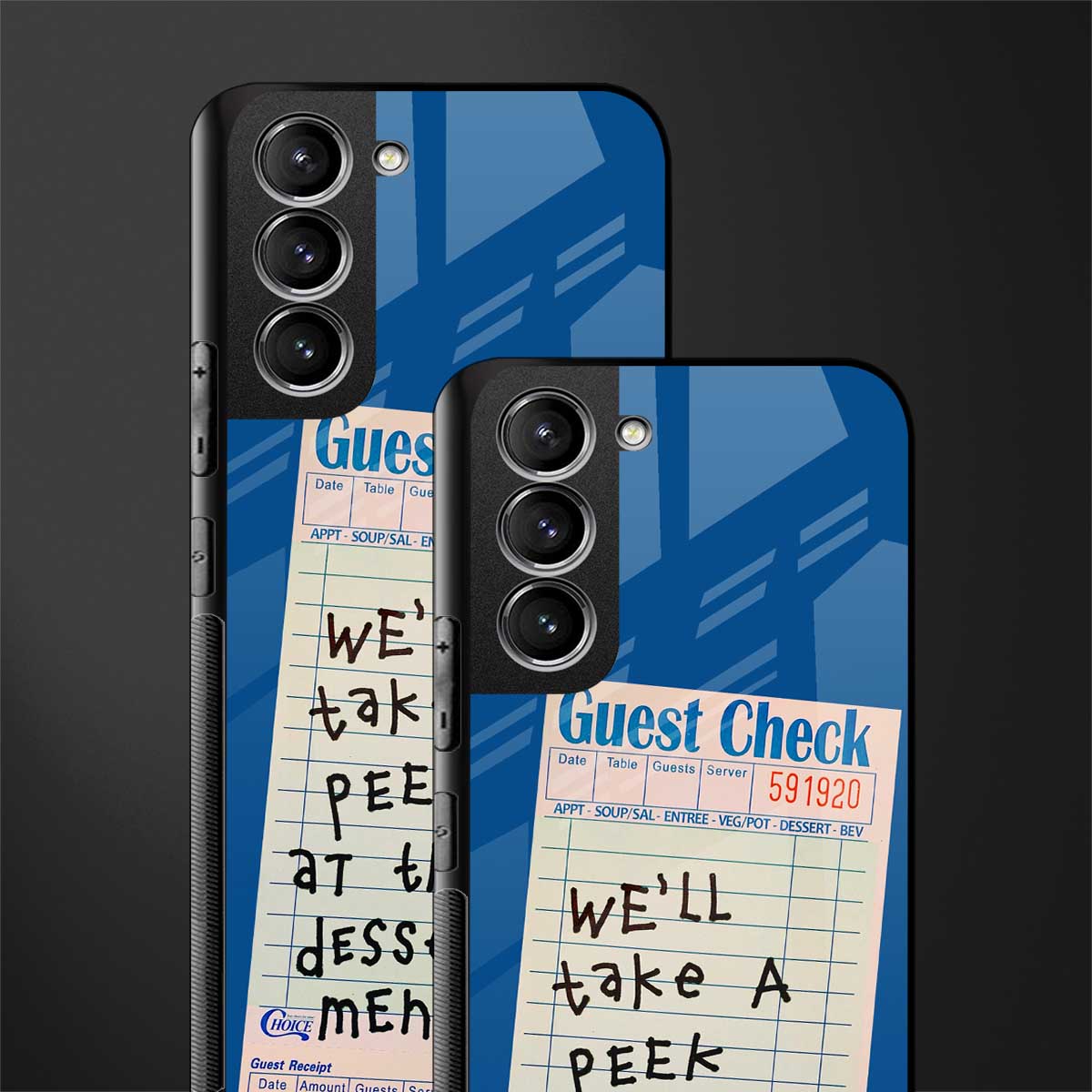 dessert menu glass case for samsung galaxy s22 plus 5g image-2