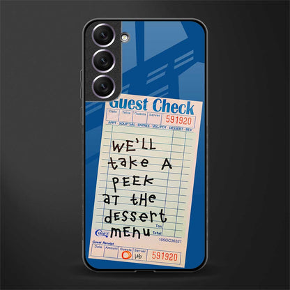 dessert menu glass case for samsung galaxy s21 image