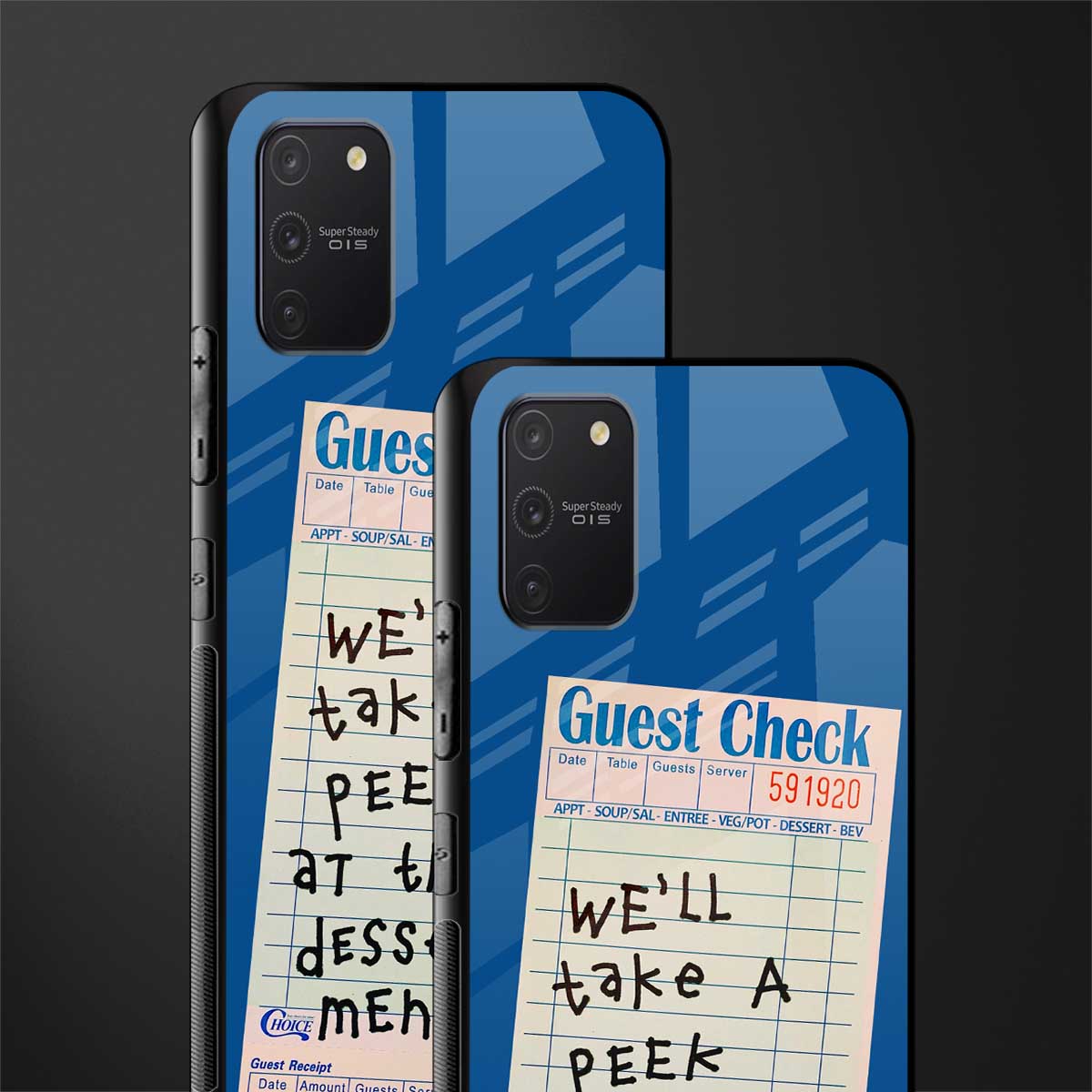 dessert menu glass case for samsung galaxy a91 image-2