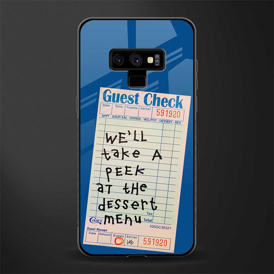 dessert menu glass case for samsung galaxy note 9 image
