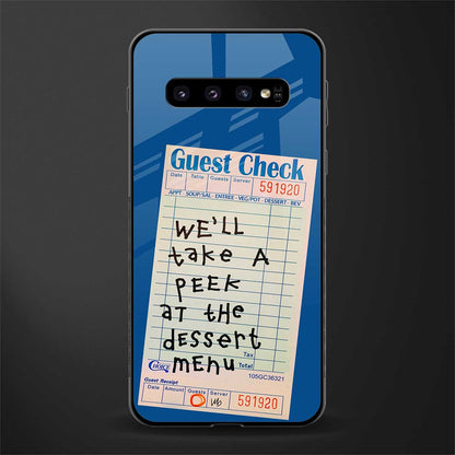 dessert menu glass case for samsung galaxy s10 plus image
