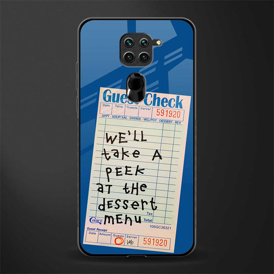 dessert menu glass case for redmi note 9 image