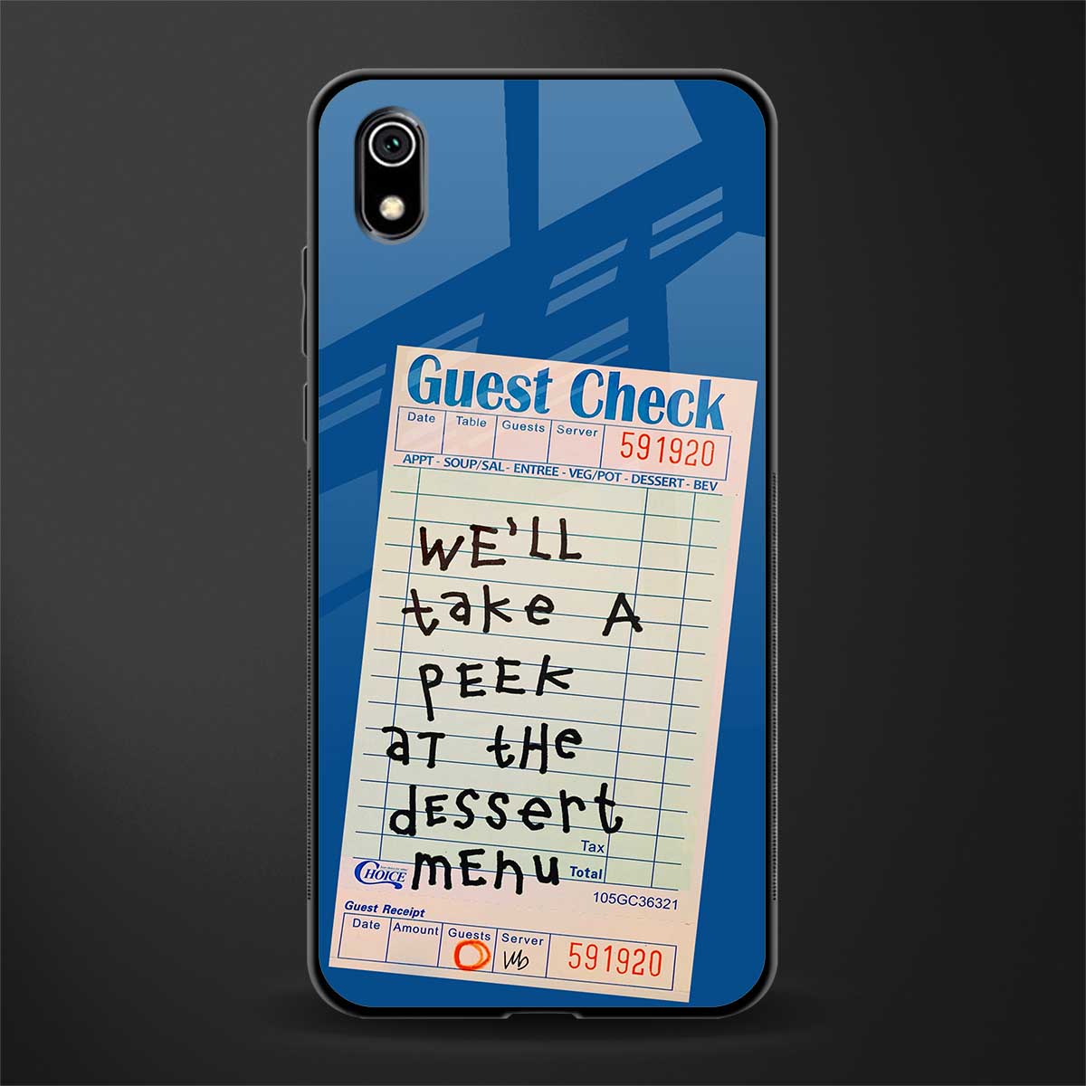 dessert menu glass case for redmi 7a image