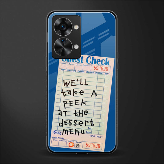 dessert menu glass case for phone case | glass case for oneplus nord 2t 5g