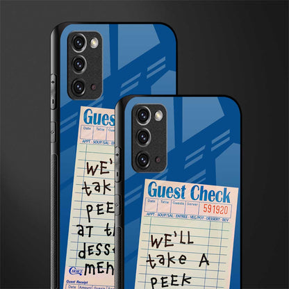 dessert menu glass case for samsung galaxy note 20 image-2