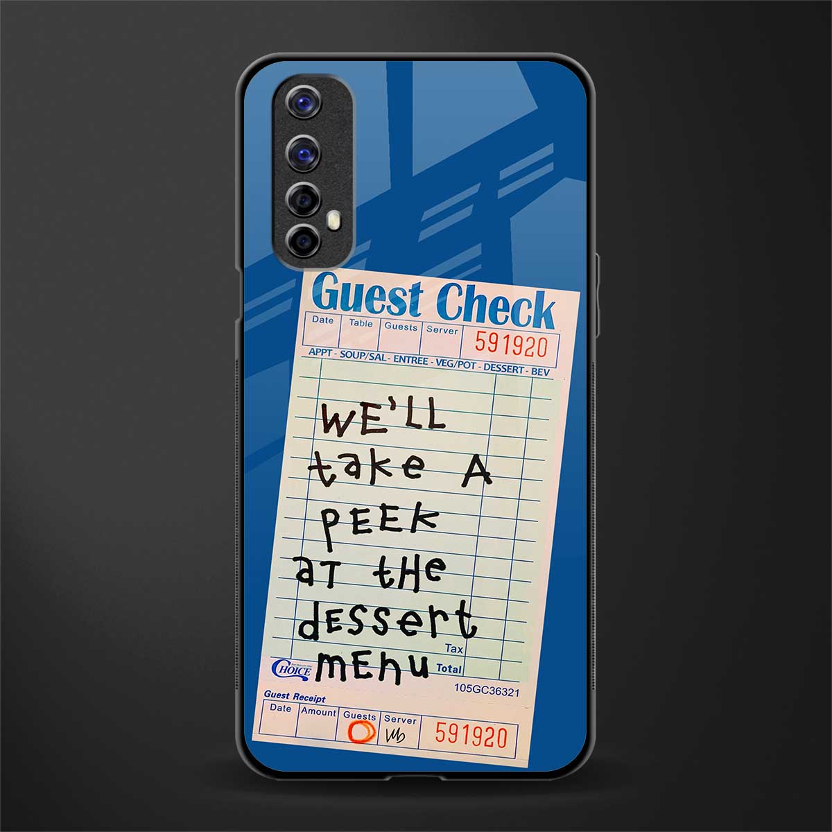 dessert menu glass case for realme 7 image