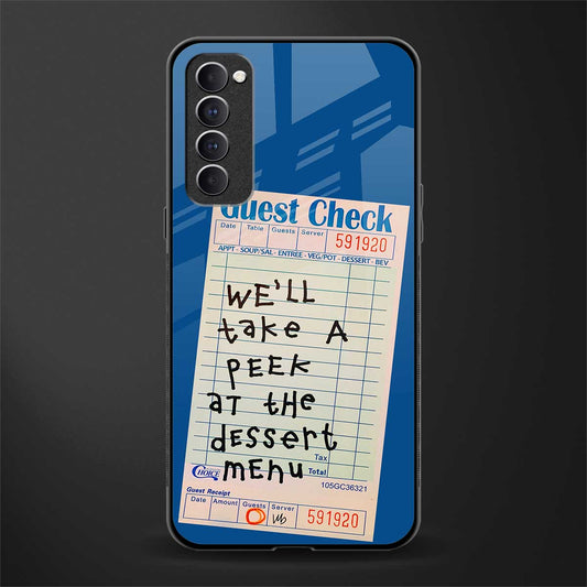 dessert menu glass case for oppo reno 4 pro image