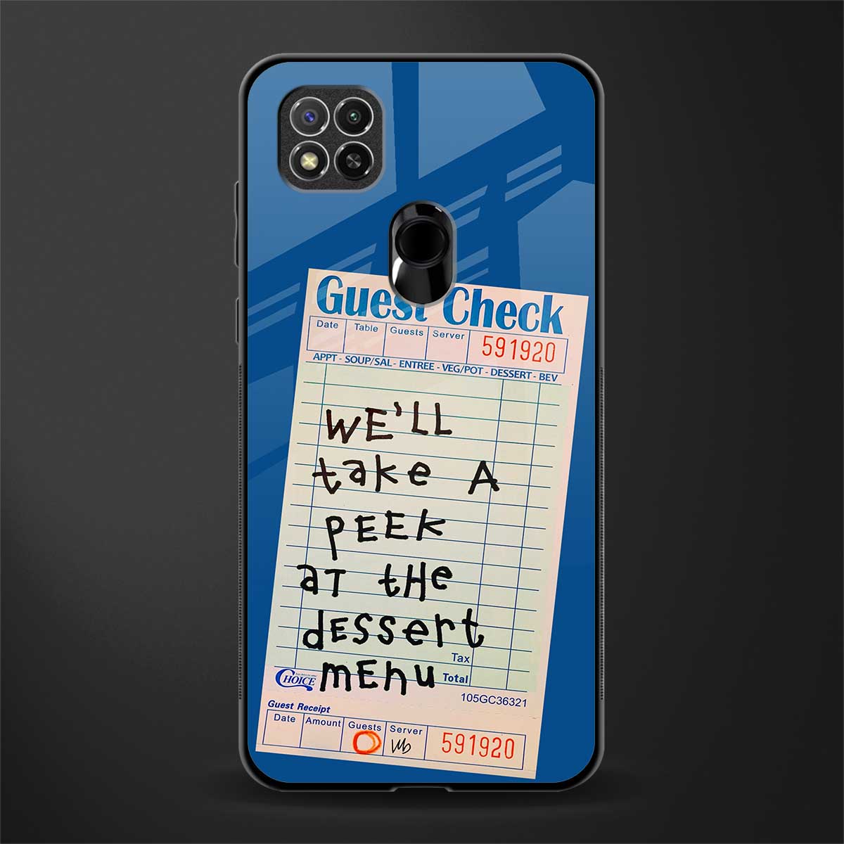 dessert menu glass case for redmi 9c image