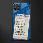dessert menu glass case for samsung galaxy a12 image