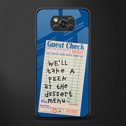 dessert menu glass case for poco x3 image