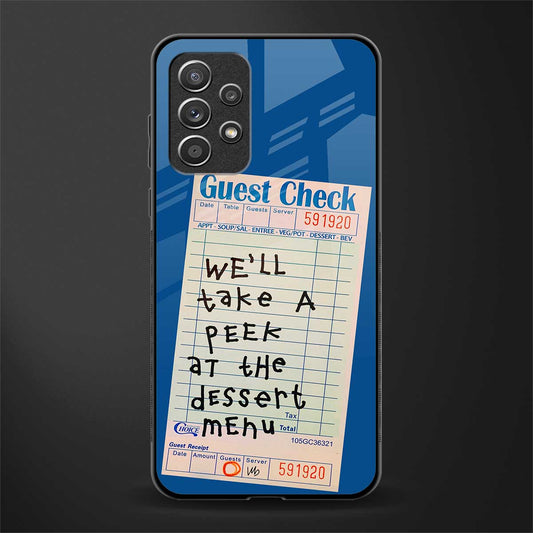 dessert menu glass case for samsung galaxy a72 image