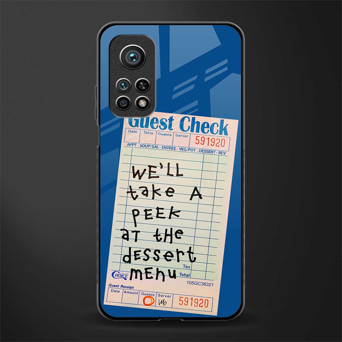 dessert menu glass case for mi 10t 5g image