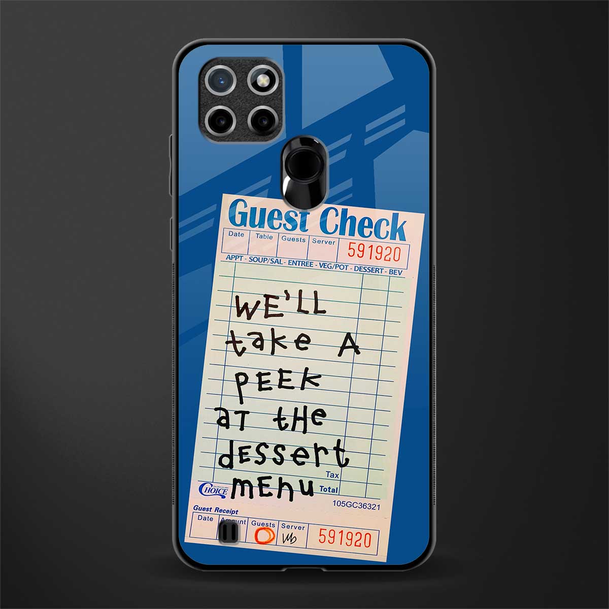 dessert menu glass case for realme c21 image