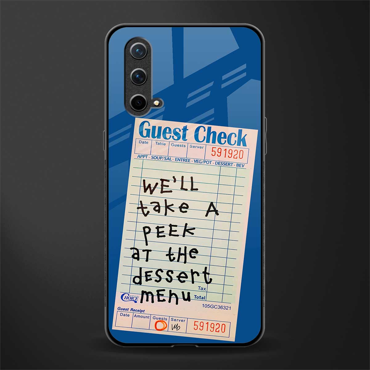 dessert menu glass case for oneplus nord ce 5g image