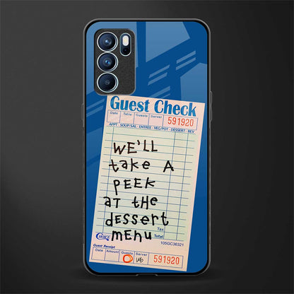 dessert menu glass case for oppo reno6 5g image