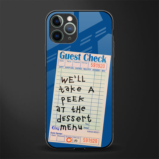 dessert menu glass case for iphone 11 pro image