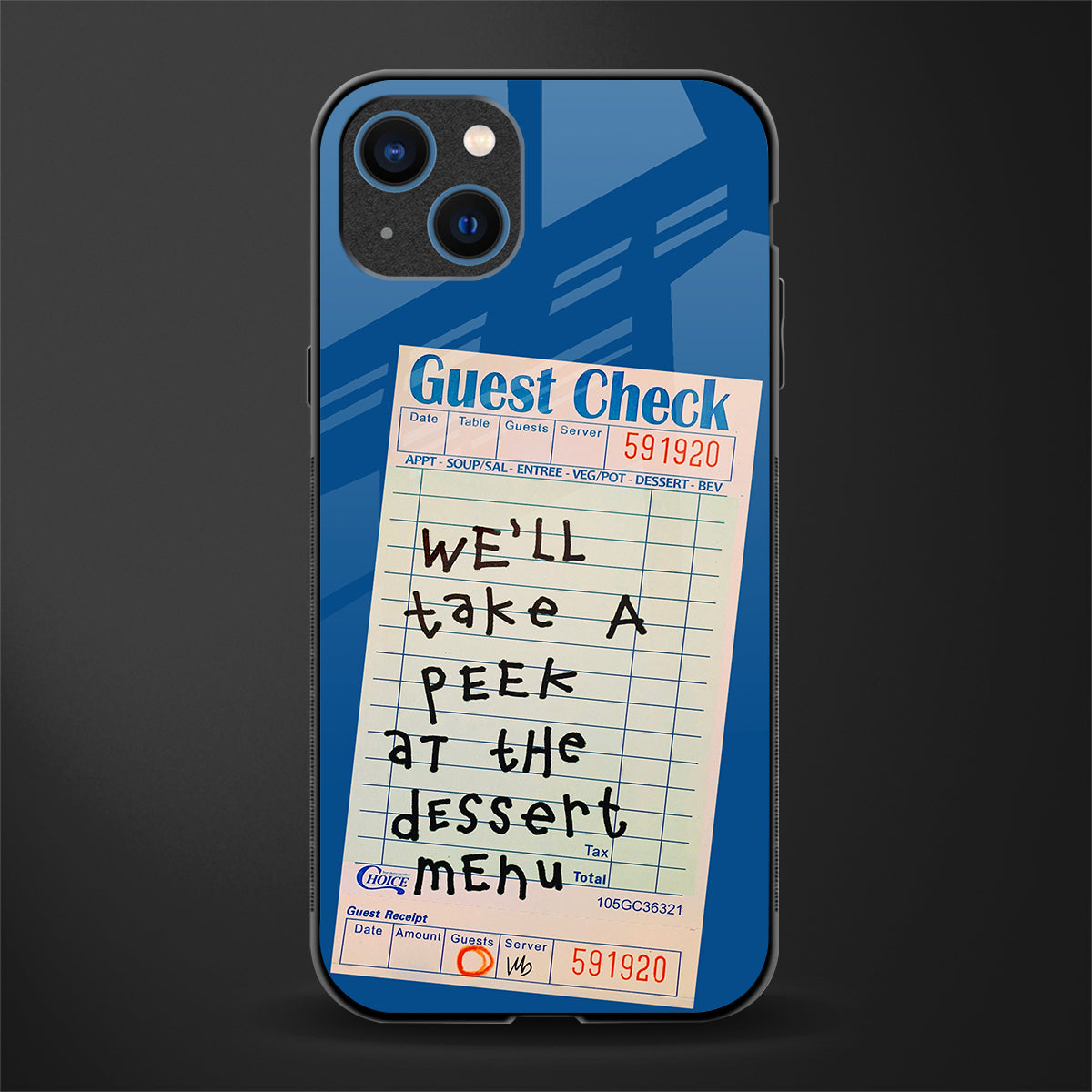 dessert menu glass case for iphone 13 image