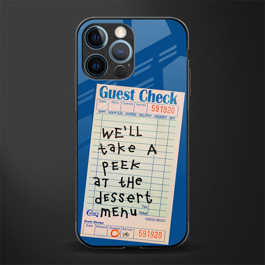 dessert menu glass case for iphone 12 pro image